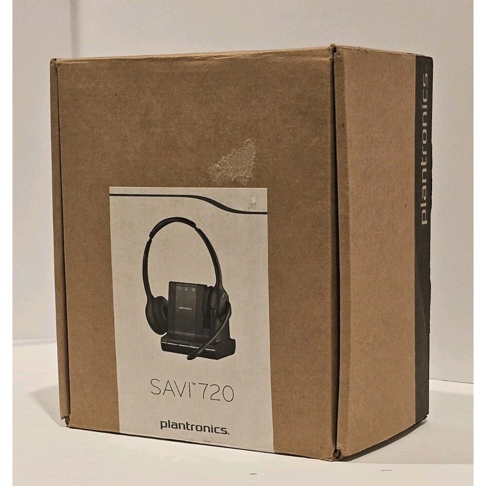 Plantronics Savi W720 Wireless Headset System 83544-01 Open Box READ - Peeling